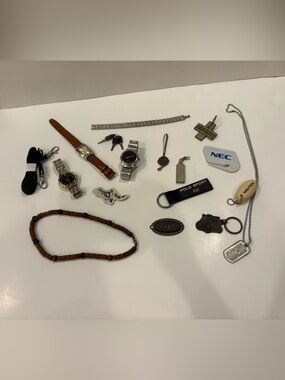 Lot of Miscellaneous Jewelry and Key Chains